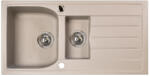 Marmorin Lukka 1 medencés, szögletes mosogató gyümölcsmosóval és csepegtetővel - Warm gray színben (140513024) (140513024)