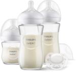 Philips Подаръчен комплект за бебе Natural Response SCD878/11 с 3 стъклени шишета и залъгалка 0м+ (00A.0602.001)