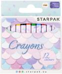Starpak Creioane colorate cerate, Starpak, Mermaid, 12 buc