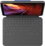 Logitech Husa cu tastatura Logitech Rugged Folio cu Smart Connector pentru iPad 10, US, Gri Oxford (920-011208)