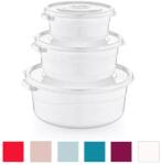 Hobby Life Microfresh 3 darabos kerek ételtároló doboz készlet 0, 5/1/2 l, mikrózható (4111)