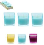 Garden Line 3 darabos citronella illatgyertya készlet üvegben, 5×5 cm, vegyes színek (1231)