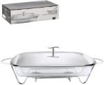  Üveg tál 3, 6 l rozsdamentes acél fedővel és melegentartóval (4679)
