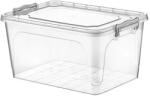 Hobby Life 25 l téglalap alakú tárolódoboz, 47×32×23 cm, átlátszó műanyag (2522)