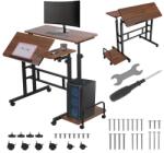 Maclean Guruló állítható laptopasztal fekete 80x60 cm 67-115 cm 50 kg (91598)
