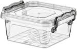 Hobby Life 350 ml négyzet alakú ételtároló doboz, BPA-mentes műanyag, fedéllel (2529)