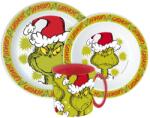  A Grincs Christmas Mischief étkészlet, micro műanyag szett bögrével 390 ml (JVL22270) - nalubababolt