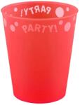  Red, Piros micro prémium műanyag pohár 250 ml (PNN96197) - nalubababolt