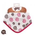  Xkko nyálkendő patentos bambusz magenta spirálok BMBBND009 (BMBBND009-32185487)