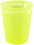  Yellow Fluorescent, Sárga micro prémium műanyag pohár 250 ml (PNN96048)