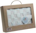 Gamberritos takaró plüss/sherpa kockás 80x110cm bézs 10760 (10760-69458443)