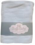 Soffi Baby Baby takaró muszlin dupla világoskék 70x90cm (PATURA SOFFI MUSELINA 70*90 UN-69736704)