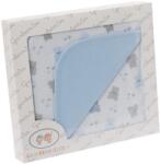 Gamberritos takaró pamut 80x80cm maci printed kék 10505 (10505-68981804)