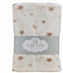 Soffi Baby Baby takaró pamut dupla teknős bézs 80x100cm (PATURA SOFFI BUMBAC 80*100 TES-69767905)