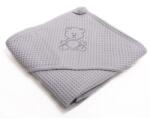  Vaganza fürdőlepedő Waffle 70X70cm szürke hímzett maci (526291-69485052)
