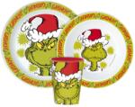  A Grincs Christmas Mischief étkészlet, micro műanyag szett, pohárral 260 ml (JVL11174) - nalubababolt