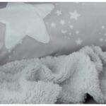 Gamberritos takaró plüss 80x110cm csillagos szürke 10721 (10721-69858759)