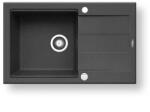 Pyramis 70083701 - SPARTA PLUS LUX 78x48 cm gránit konyhai mosogató, fekete 70083701 (PY0025)