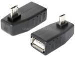 Delock adapter USB micro-B apa > USB 2.0-A anya, OTG, 90 -ban forgatott (DL65474) (DL65474)