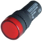 Tracon LED-es jelzőlámpa, piros 24V AC/DC, 16mm LJL16-RC (LJL16-RC)