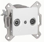 Legrand Cariva 773632 fehér TV-RD aljzat, 1, 5dB végzáró keret nélkül - 773632 (773632)