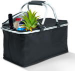 Family Thermo összecsukható bevásárlókosár - hőtartó nagy méretű kosár, - 49 x 28 x 25 cm - 21 L - fekete (11549A)