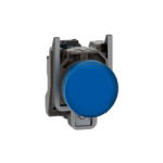 Schneider Electric Harmony XB4 - XB4BVG6 - komplett fém LED jelzőlámpa, Ø22, 120VAC, kék (XB4BVG6)
