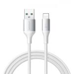 JOYROOM Cablu Date si Incarcare USB-A - Lightning Joyroom S-A28 Flash, 18W, 1m, Alb - gsmnet