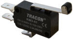 TRACON mikrókapcsoló karos-görgős 16(4)A / 250V AC, 28mm, 6, 3x0, 8 mm, IP00 KW3-51 (KW3-51)