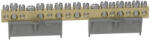 Legrand PractiboxS csavarral rögzíthető csupasz sárgaréz N elosztókapocs, 15 kötési pont, 7x16mm2 + 8x10mm2; Icc=6 kA - 134012 (134012)