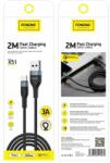FONENG kábel X51 USB-C 3A 2M Fekete