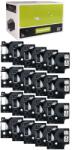 AIMO Set 20 etichete compatibile DYMO LabelManager 12 mm negru pe transparent pentru prize si intrerupatoare S0720500 (A45010P20)