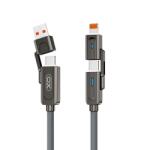 XO Design Cablu Date si Incarcare XO Design USB-C / USB-A - USB-C / Lightning NB275 60W 1m Negru