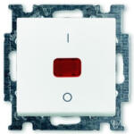 ABB Basic55 1020/2 UCK-94-507 Kétpólusú kapcsoló (102)jelzőfényes keret nélkül, hófehér 2CKA00102000089 ABB (2CKA00102000089) - lumenet
