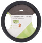 CARMOTION Kormányvédő, fekete, valódi bőr, 37-39cm (CM58209)