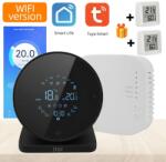 D&K WONDER Okos szobatermosztát, WiFi, RF vezeték nélküli, Interneten/telefonon keresztül vezérelhető, Bármely központi fűtési rendszerrel kompatibilis, Programozható, Vevőegység mellékelve, Tuya / Goog