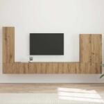 vidaXL Комплект за стена на телевизор 6 бр. 98 x 31 x 29, 5 см Дъб (3408960)