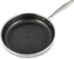  Professzionális rozsdamentes acél serpenyő méhsejt kerámia bevonattal - 28 cm ZASS ZG-SSFP 01-28
