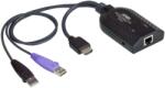 ATEN Adaptor ATEN KVM USB HDMI KA7168-AX cu suport Smart Card și Virtual Media (KA7168-AX)