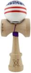 Kendama X Jucarie de indemanare din lemn, Kendama X, Flippy, Chicanos, King Size V3, Super Sticky, 18 cm, Mov, Alb