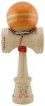 Kendama X Jucarie de indemanare din lemn, Kendama X, Flippy, Rainbow, King Size V3, Super Sticky, 18 cm, Portocaliu, Maro