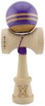 Kendama X Jucarie de indemanare din lemn, Kendama X, Flippy, Rainbow, King Size V3, Super Sticky, 18 cm, Indigo, Maro