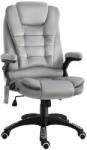 Vinsetto " irodai szék masszázs - és fűtésfunkcióval - Szürke színben - bársony (AO921-171V91)