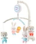 Baby Mix Електронна въртележка над леглото Baby Mix Мечета и зайчета с мелодии (49413)