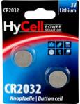 HyCell CR2032 lítium gombelem, 3 V, 200 mA, 2 db, HyCell BR2032, DL2032, ECR2032, KCR2032, KL2032, KECR2032, LM2032 (5020202) (5020202)
