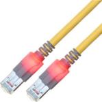 SACON Easylan CS1OYCDCD0005 RJ45 Hálózati kábel, patchkábel CAT 6 S/FTP 0.50 m Sárga Kettős árnyékolás, Halogénmentes, Lángálló 1 db (21.15. 2230) (21.15.2230)
