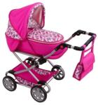 New Baby Babaszekér babáknak 2 az 1-ben New Baby Monika rózsaszín (CAR-59130)