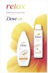 Dove Relax ajándékszett: Fruity Nourish tusfürdő, 250 ml + Dove Fruity Fresh izzadásgátló, 150 ml