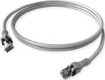 SACON Easylan CPP1OACACA0010 RJ45 Hálózati kábel, patchkábel CAT 6 S/FTP 1.00 m Szürke Kettős árnyékolás, Halogénmentes, Lángálló 1 db (21.15. 2401) (21.15.2401)
