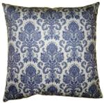 Clayre & Eef Textil párnahuzat 45x45cm, polyester, kék tapéta mintás (ZV-872__898____7784)